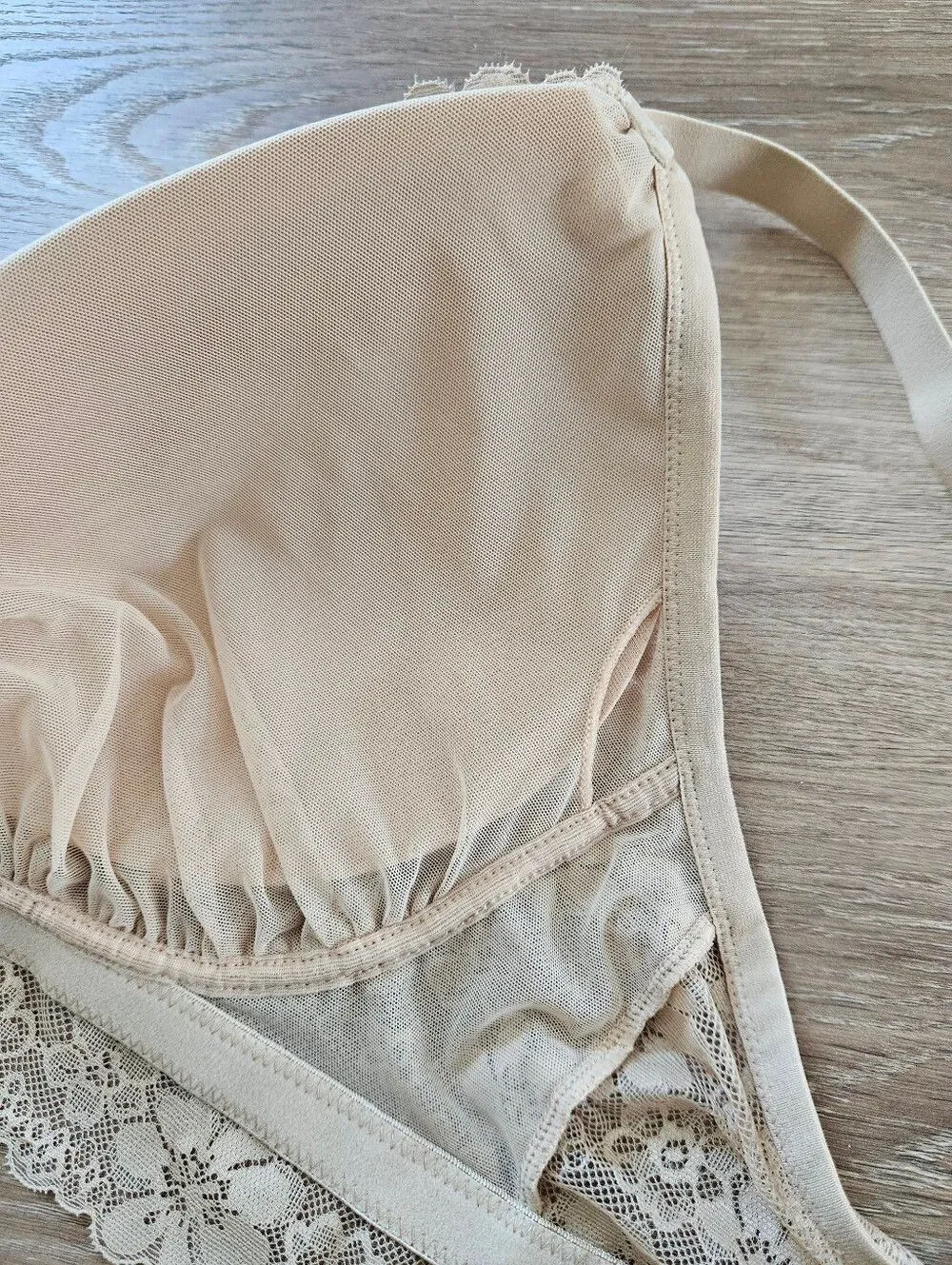 No Boundaries Lace Bralette in Nude Size XXXL